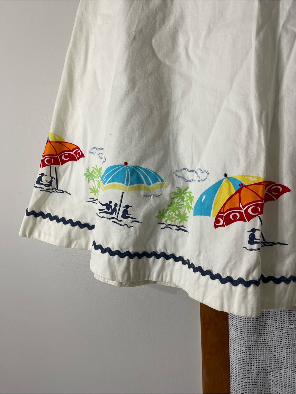 VTG Liz Claiborne Beach Umbrella Skirt Sz
10 poplin Retro Coastal Preppy IT Girl - Picture 5 of 10